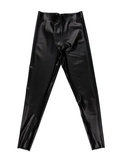 Pre-owned Versace Latex Skinny Leg Pants In Black