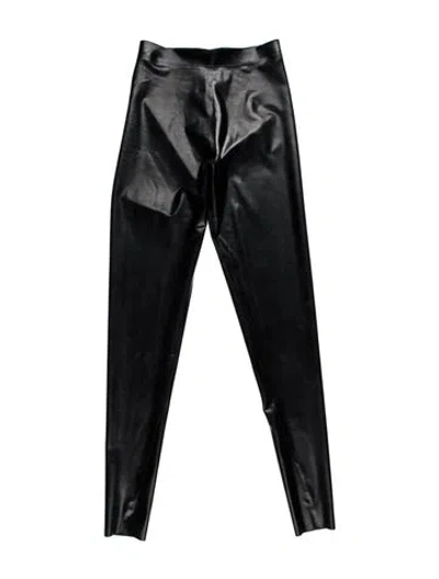 Pre-owned Versace Latex Skinny Leg Pants W/ Tags In Black