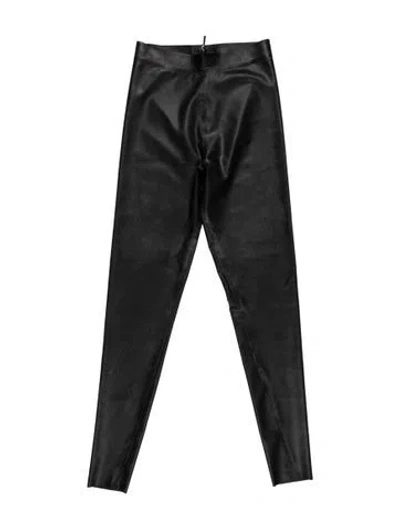 Pre-owned Versace Latex Skinny Leg Pants W/ Tags In Grey