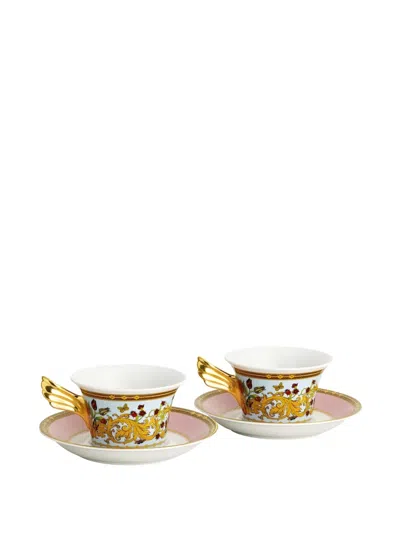 Versace Le Jardin De  Barocco Tea Cups Set In Multi
