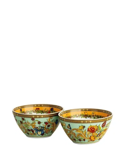 Versace Le Jardin De  Bowls In Blue