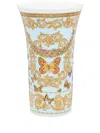 Versace Le Jardin De  Porcelain Vase (26cm) In Blau