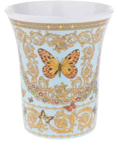 Versace Le Jardin De  Vase In Weiss