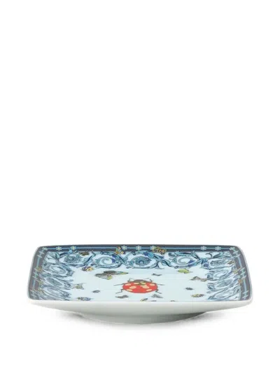 Versace Le Jardin Square Plate 12 Cm In Multi