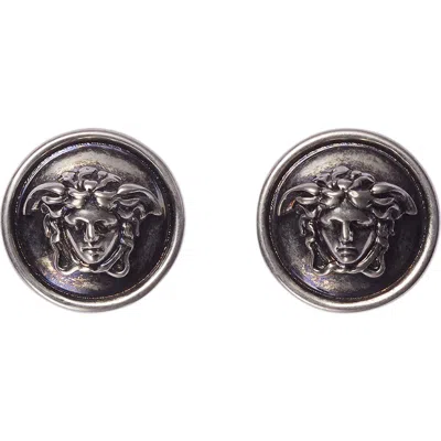 Versace Le Medusa Stud Earrings In Metallic