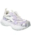 Versace White Fabric Chunky Sneakers In White