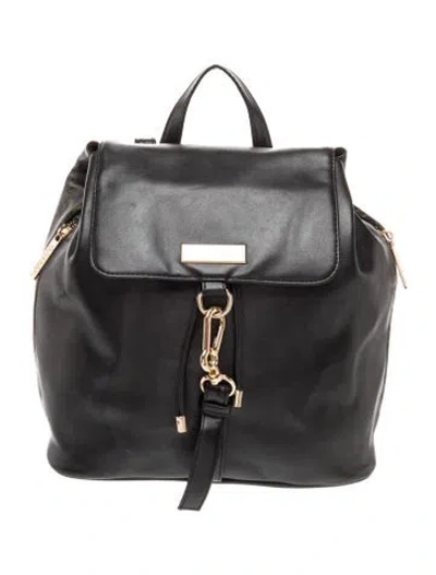 Pre-owned Versace Leather Backpack In Gray