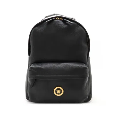 Pre-owned Versace Leather Backpack ()