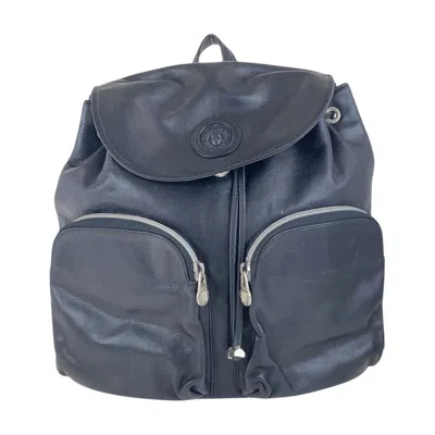 Pre-owned Versace Leather Backpack ()