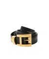 Versace Adjustable Calf Leather Belt Refined Design In Orange