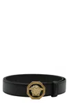 Versace Medusa Head Belt In Black