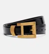Versace Greca Printed Leather Belt 3 Cm In Black