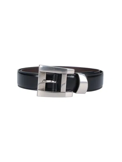 Versace Leather Belt In Pink