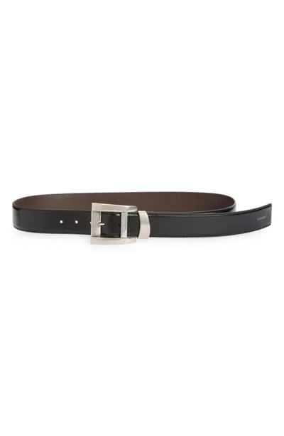 Versace Leather Belt In Black