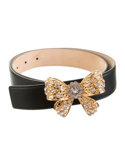 Pre-owned Versace Leather Belt Kit In Black