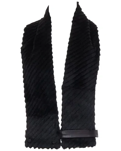 Pre-owned Versace Leather Belt Shawl Vest (authentic Pre-loved)