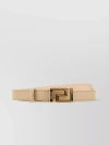 VERSACE LEATHER BELT WITH ADJUSTABLE LENGTH AND GOLD-TONE HARDWARE