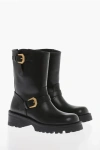 Versace Medusa-embossed Leather Boots