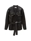 Versace Leather Blouson In 블랙