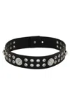 Versace Leather Bracelet In Black