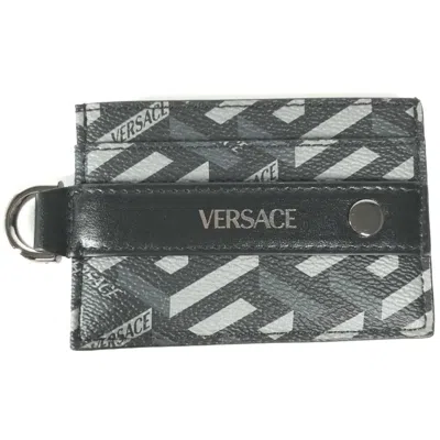 Pre-owned Versace Leather Card Case () In Multi