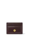 Versace Leather Cardholder In Rot
