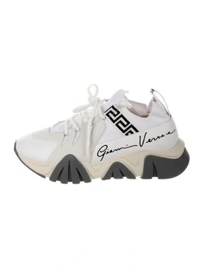 Pre-owned Versace Leather Chunky Sneakers
