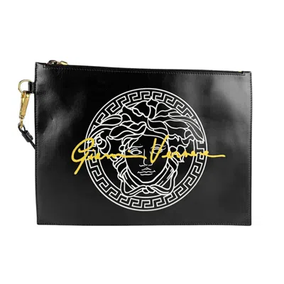 Pre-owned Versace Leather Clutch Bag ()
