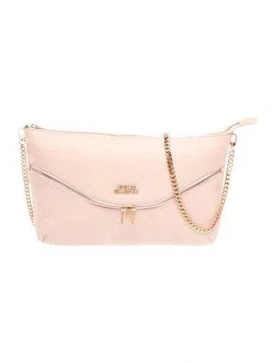 Pre-owned Versace Leather Clutch In Pink