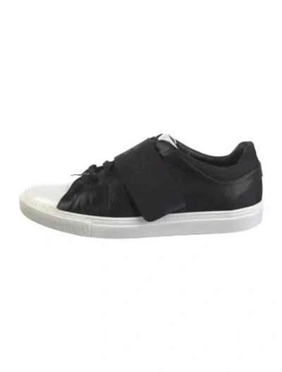 Pre-owned Versace Leather Colorblock Pattern Sneakers In Multi