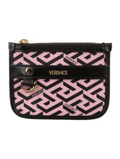 Pre-owned Versace Leather Cosmetic Bag W/tags In Multi