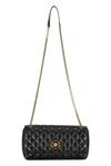 Versace Leather Crossbody Bag In Black