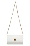 Versace Leather Crossbody Bag In White