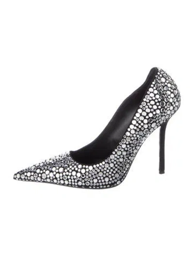 Pre-owned Versace Leather Graphic Print Pumps In Multi