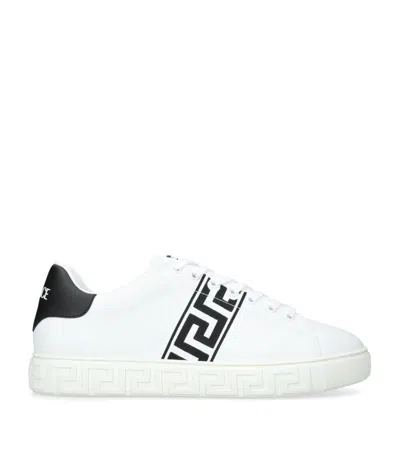 Versace Greca Low-top Sneakers In White