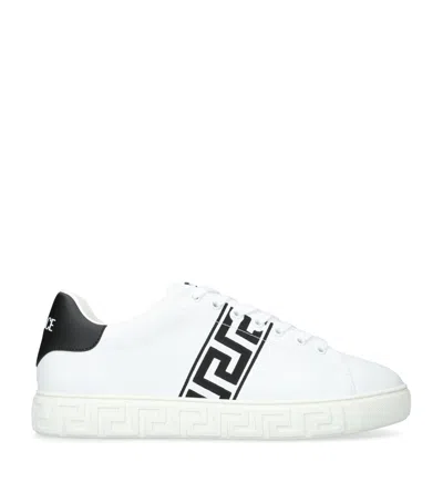 Versace Greca Low-top Sneakers In White