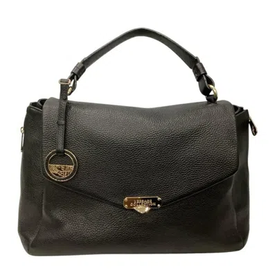 Pre-owned Versace Leather Handbag () In Black