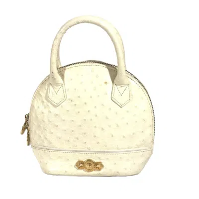 Pre-owned Versace Leather Handbag () In White