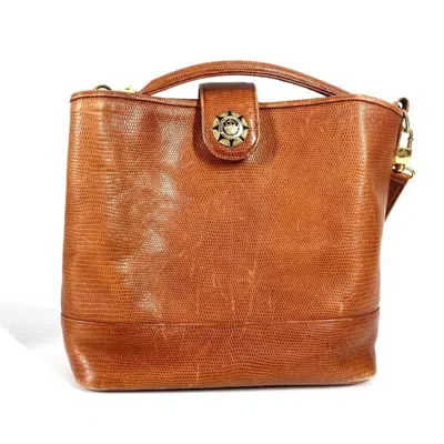 Pre-owned Versace Leather Handbag Shoulder Bag Tote Bag ()