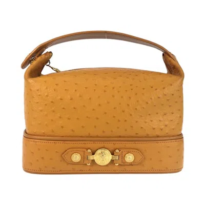 Pre-owned Versace Leather Handbag Vanity Bag ()