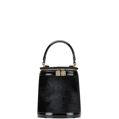 Pre-owned Versace Leather Handbag Vanity Bag ()