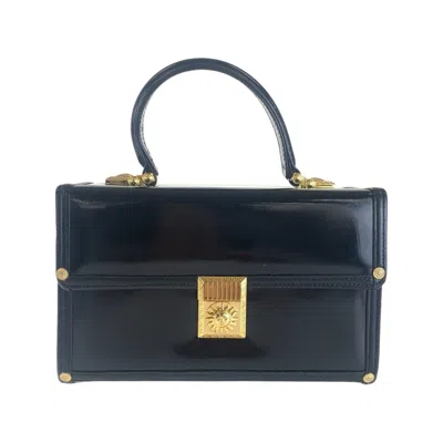 Pre-owned Versace Leather Handbag Vanity Bag ()
