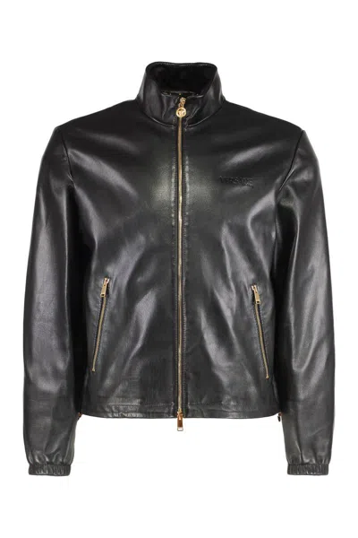 VERSACE VERSACE LEATHER JACKET