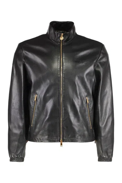 VERSACE VERSACE LEATHER JACKET