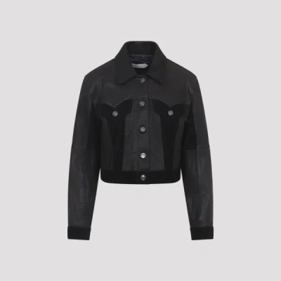 VERSACE VERSACE LEATHER JACKET 40