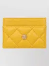 Versace Leather Keyring In Yellow