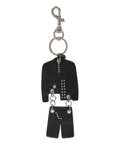 VERSACE LEATHER KEYRING