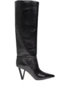 Versace Leather Knee-high Boots In Black