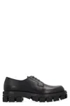 VERSACE VERSACE LEATHER LACE-UP DERBY SHOES