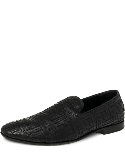 Pre-owned Versace Leather Loafers